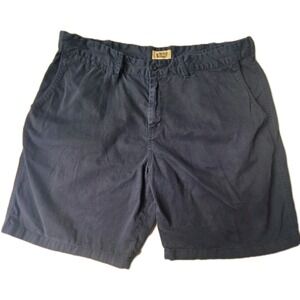 Foundry Supply Co Mens Shorts Size 44 Black Chino Casual Flat Front 100% Cotton